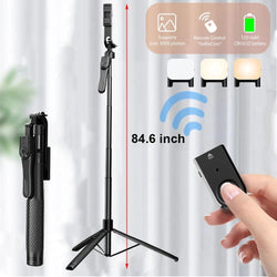 Image of 🤳 360° Rotating Pan - Tilt Selfie Stick Tripod - ZenAura