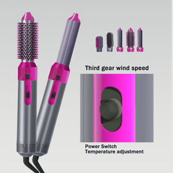 Image of ✨ Hot Air Brush 5‑in‑1 – Curl, Straighten & Volume - ZenAura