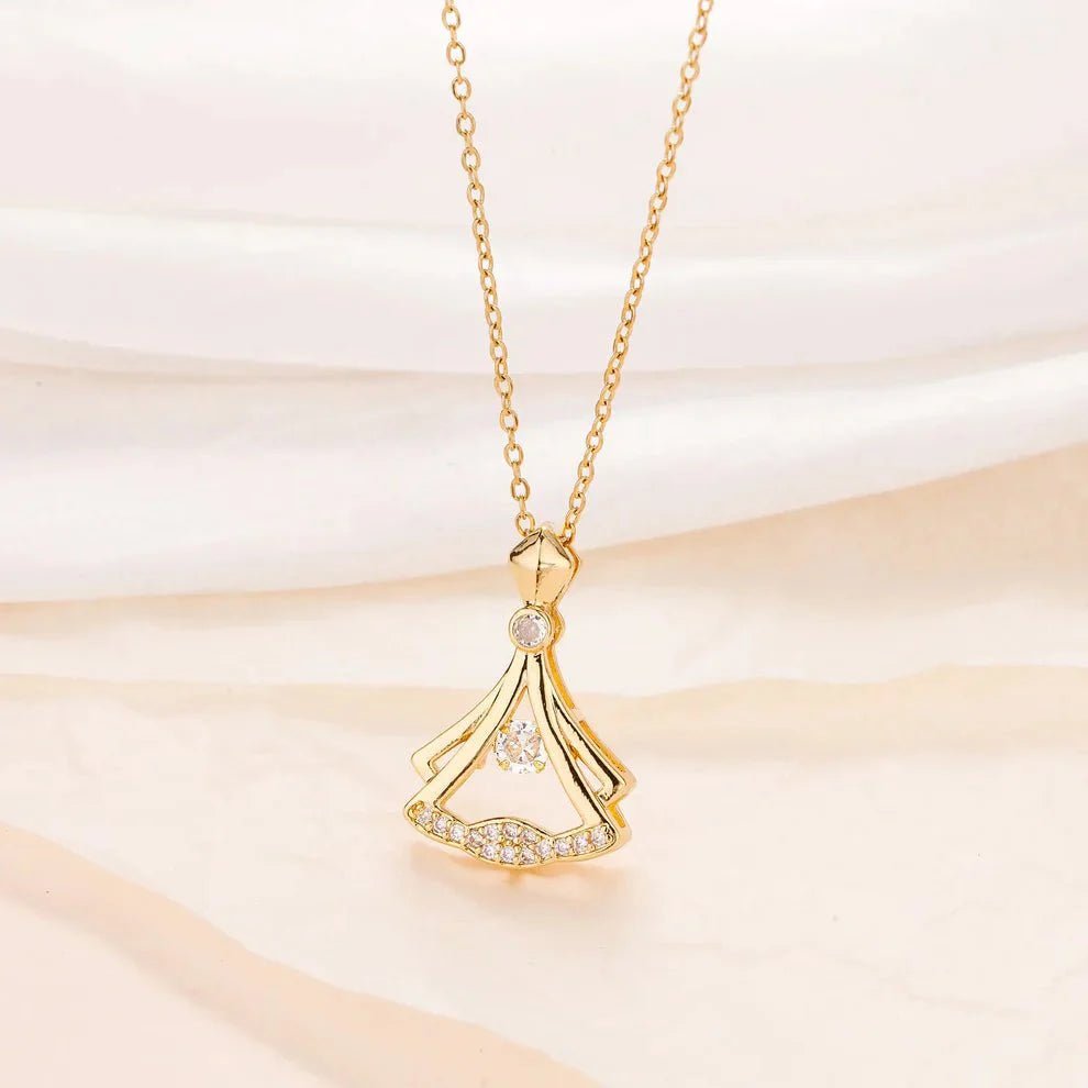 Rhinestone Decor Pendant Necklace 💎✨ - ZenAura