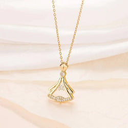 Image of Rhinestone Decor Pendant Necklace 💎✨ - ZenAura